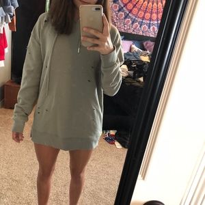 Distressed  hoodie